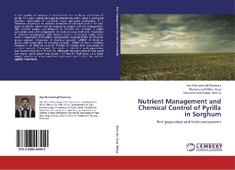 Nutrient Management and Chemical Control of Pyrilla in Sorghum: Pest population and Yield components