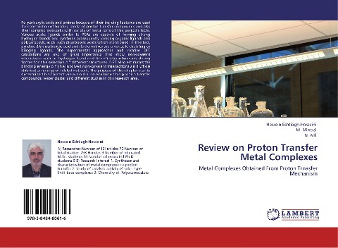 Review on Proton Transfer Metal Complexes: Metal Complexes Obtained From Proton Trnasfer Mechanism