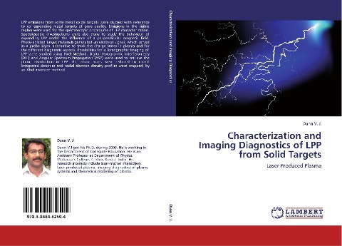Characterization and Imaging Diagnostics of LPP from Solid Targets: Laser Produced Plasma