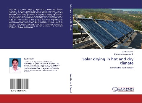 Solar drying in hot and dry climate: Renewable Technology