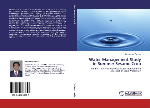 Water Management Study in Summer Sesame Crop: An illustration of improved water management approach in Crop Production