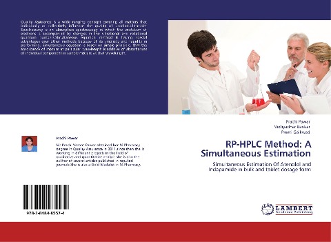 RP-HPLC Method: A Simultaneous Estimation: Simultaneous Estimation Of Atenolol and Indapamide in bulk and tablet dosage form