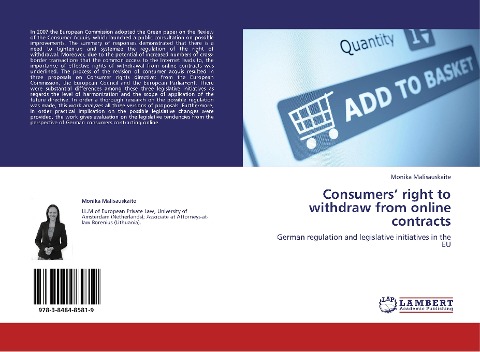 Consumers right to withdraw from online contracts: German regulation and legislative initiatives in the EU