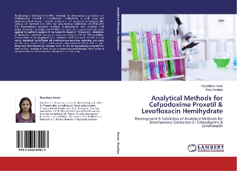 Analytical Methods for Cefpodoxime Proxetil & Levofloxacin Hemihydrate: Development & Validation of Analytical Methods for Simultaneous Estimation of Cefpodoxime & Levofloxacin
