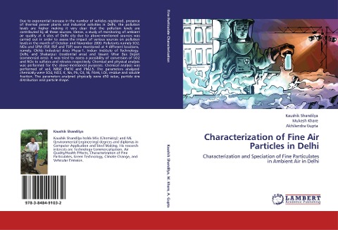 Characterization of Fine Air Particles in Delhi: Characterization and Speciation of Fine Particulates in Ambient Air in Delhi