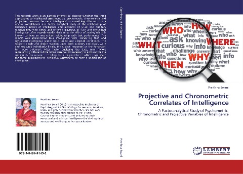 Projective and Chronometric Correlates of Intelligence: A Factoranalytical Study of Psychometric, Chronometric and Projective Variables of Intelligence