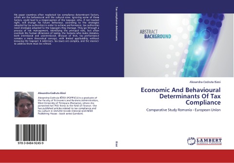 Economic And Behavioural Determinants Of Tax Compliance: Comparative Study Romania - European Union