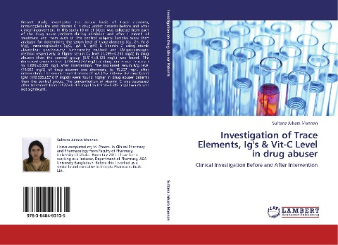 Investigation of Trace Elements, Igs & Vit-C Level in drug abuser: Clinical Investigation Before and After Intervention