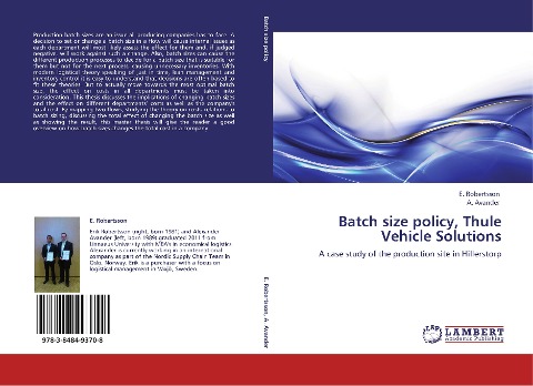 Batch size policy, Thule Vehicle Solutions: A case study of the production site in Hillerstorp