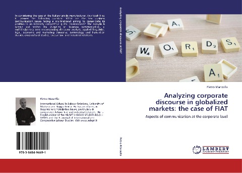 Analyzing corporate discourse in globalized markets: the case of FIAT: Aspects of communication at the corporate level