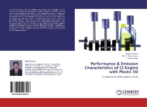 Performance & Emission Characteristics of CI Engine with Plastic Oil: A measure to reduce plastic waste