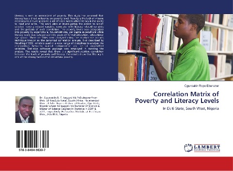 Correlation Matrix of Poverty and Literacy Levels: In Ekiti State, South West, Nigeria