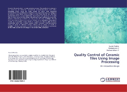 Quality Control of Ceramic Tiles Using Image Processing: An innovative design