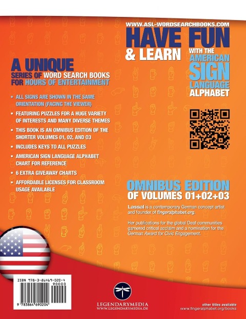 108 Word Search Puzzles with the American Sign Language Alphabet Volume 04: ASL Fingerspelling Word Search Games