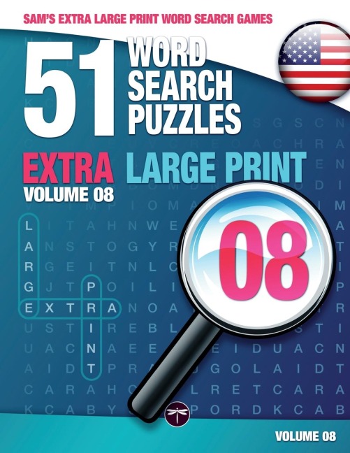 Sams Extra Large Print Word Search Games - 51 Word Search Puzzles, Volume 8: Brain-Stimulating Puzzle Activities for Many Hours of Entertainment
