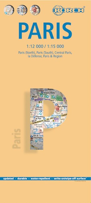 Paris 1 : 12 000 / 1 : 15 000: 1:12 000 / 1:15 000. Einzelkarten: Paris Nord 1:15 000, Paris Sud 1:15 000, Paris Centre 1:12 000, Paris & Region 1:130 000, La Defense 1:15 000, Public Transport Paris, France administrative
