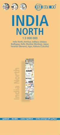 India North 1 : 3 000 000: Einzelkarten: India North 1:3 000 000, Delhi 1:30 000, Mumbai 1:30 000, Kolkata 1:30 000, Jaipur 1:30 000, Agra 1:30 000, Varanasi 1:30 000, Amritsar 1:30 000, Jodhpur 1:30 000, Udaipur 1:30 000, Boghgaya 1:15 000