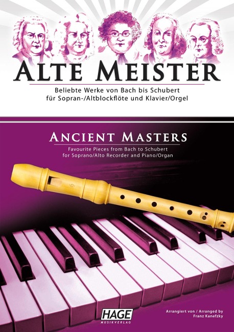 Alte Meister für Sopran-/Altblockflöte und Klavier/Orgel: Beliebte Werke von Bach bis Schubert