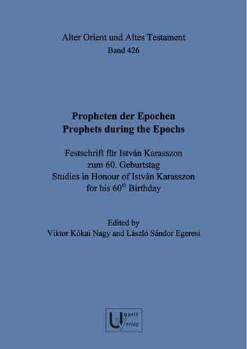 Propheten Der Epochen Festschrift Für Istvan Karasszon Zum 60. Geburtstag