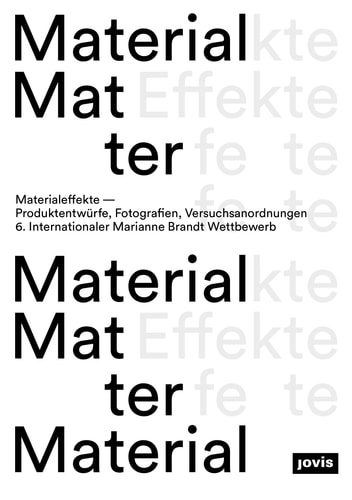 Material Effects Product Designs, Photographs, Experiments: 6th International Marianne Brandt Contest