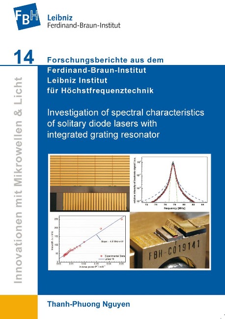 Investigation of spectral characteristics of solitary diode lasers with integrated grating resonator