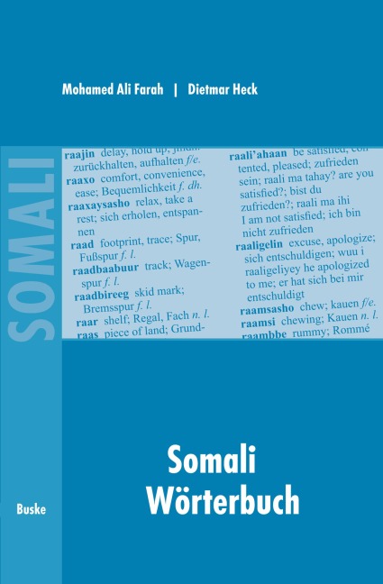Somali Wörterbuch: Deutsch - Somali / Somali - Englisch - Deutsch