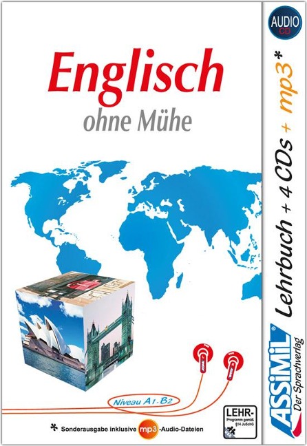 ASSiMiL Englisch ohne Mühe - Audio-Plus-Sprachkurs - Niveau A1-B2: Selbstlernkurs in deutscher Sprache, Lehrbuch + 4 Audio-CDs + 1 MP3-CD