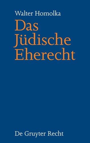 Das jüdische Eherecht