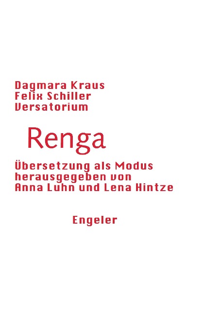 Renga: Übersetzung als Modus