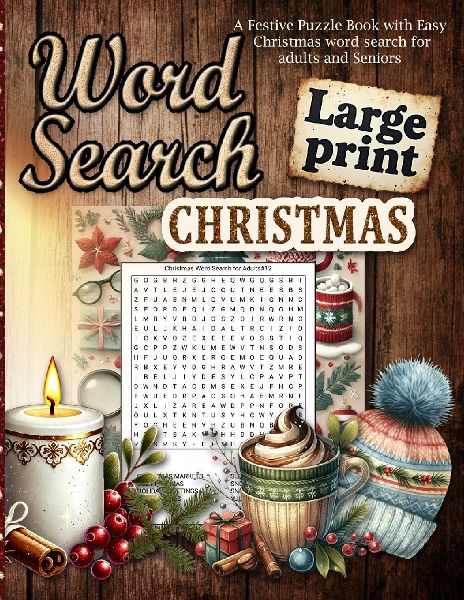 Christmas Word Search Large Print: Easy Holiday Word Searches for Adults and Seniors | Large Print Christmas Fun for All Ages!