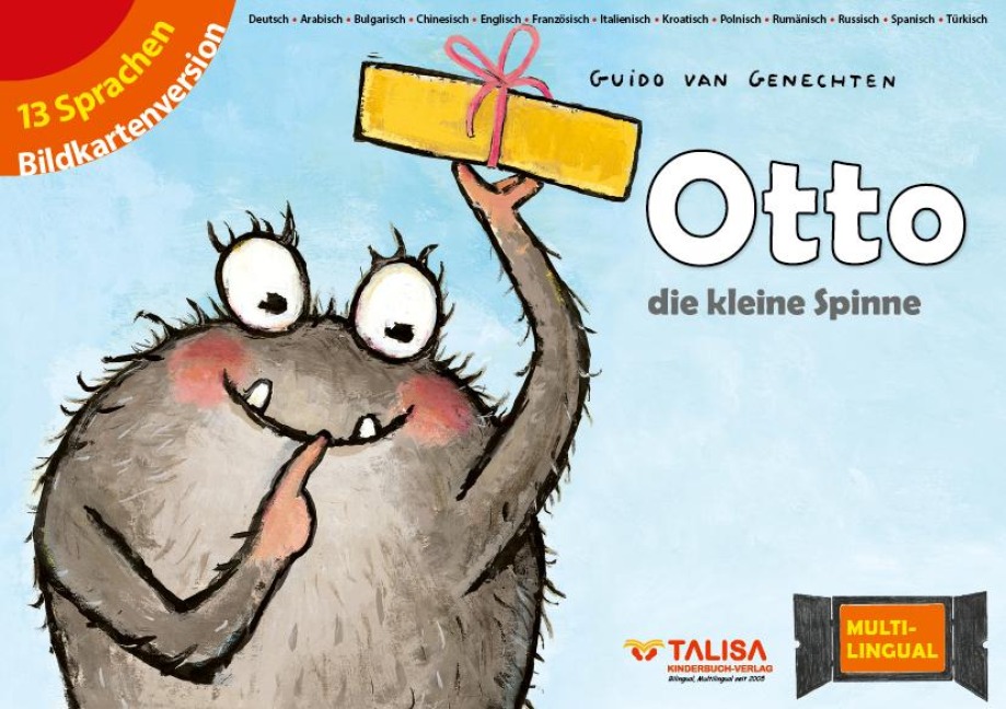 Otto - die kleine Spinne, Bildkartenversion: (13 Sprachen, Multilingual, A3)