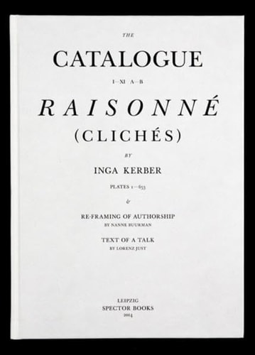 Catalogue Raisonné (clichés) I-XI A-B