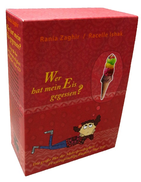 Wer hat mein Eis gegessen? Box: 19 Bücher und 1 CD: Die große Box der Mehrsprachigkeit: 19 zweisprachige Bücher und 1 Hör-CD (Albanisch, Arabisch, Bosnisch, Bulgarisch, Deutsch, Englisch, Französisch, Griechisch, Italienisch, Kroatisch, Kurdisch-Kurmanci,
