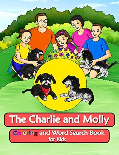The Charlie and Molly Coloring and Word Search Book for Kids Dog Coloring Book for Ages 5 and Up. (Us Version)