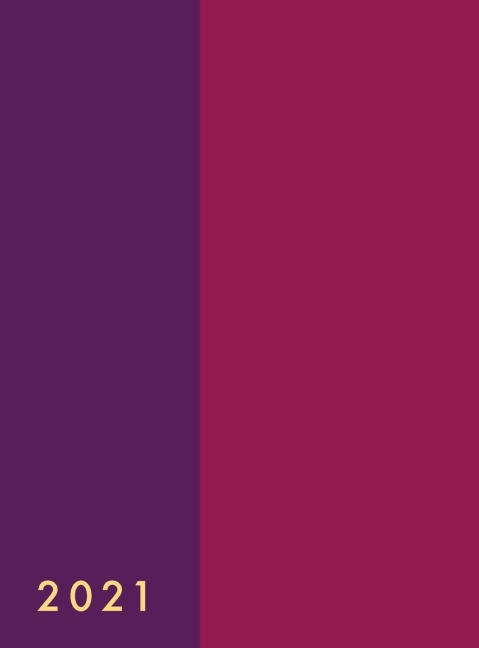 Daily Planner 2021 for Women 8.5 x 11: 8.5 x 11 2021 Daily Planner Hardcover, 1 Page per Day, January - December 2021, 12 Month Dated Planner 2021, Purple - Red