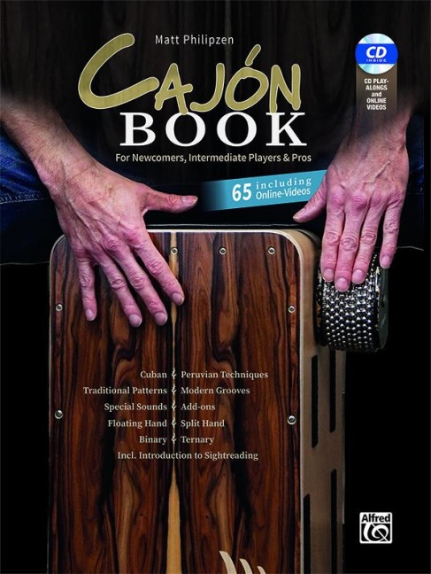 Matt Philipzen CAJÓN BOOK: For Newcomers, Intermediate Players & Pros: Including CD and 65 Online Videos