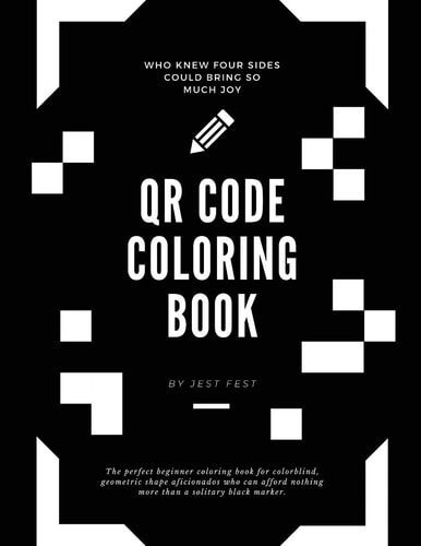 QR Code Coloring Book Squares and No Other Shapes