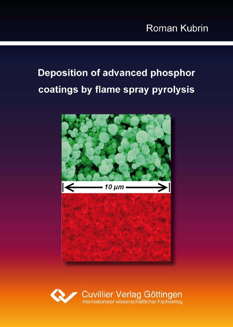 Deposition of advanced phosphor coatings by flame spray pyrolysis