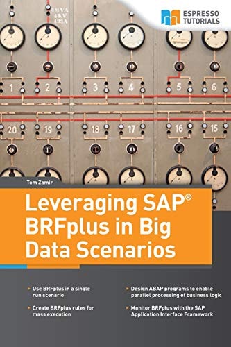Leveraging SAP BRFplus in Big Data Scenarios Use BRFplus in a Single-run Scenario ; Design ABAP Programs to Enable Parallel Processing of Business Logic ; Create BRFplus Rules for Mass Execution ; Monitor BRFplus with the SAP Application Interface Framewo