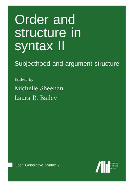 Order and structure in syntax II