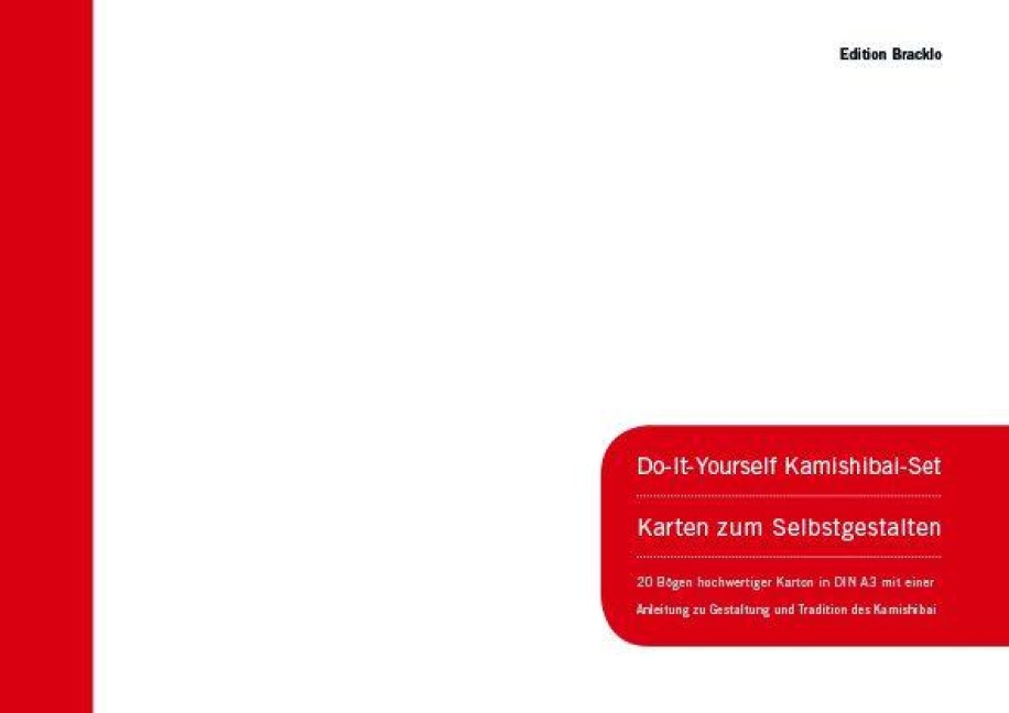 DIN A3 Reines Kamishibai-Set zum Selbstgestalten - DIN A3 Do-it-Yourself Kamishibai Set: Weiße DIN A3 Mappe mit 20 Blanko-Bildkarten in höchster Qualität und mit abgerundeten Ecken
