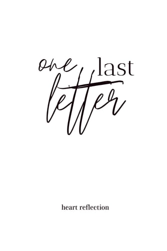 One Last Letter