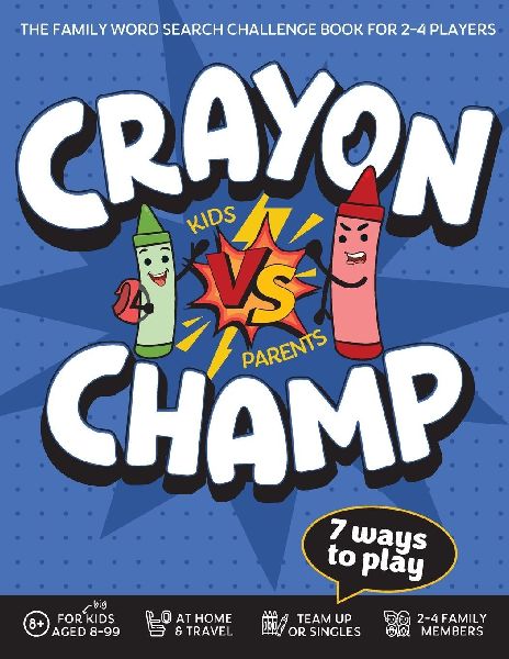 Crayon Champ Kids vs Parents: The family word search challenge book for 2-4 players