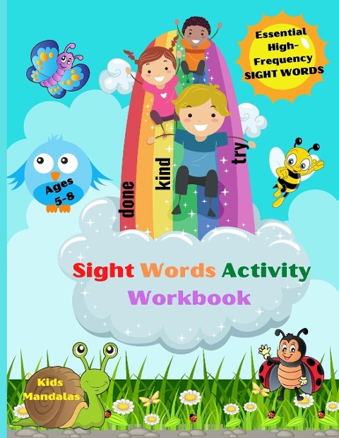 Amazing Sight Words Activity Book for Kids: Fun Activity Book to Trace, Find, Learn the High-Frequency Sight Words | Kids Coloring Mandalas
