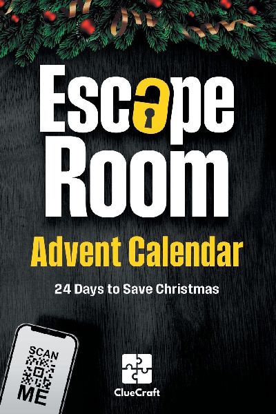 The Escape Room Advent Calendar: A Christmas Crime to Solve - 24 Days to Save Christmas - An Advent Riddle Book for Adults