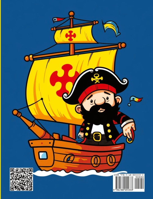 Pirates Coloring Book For Kids: Activity for Boys ages , 4-6