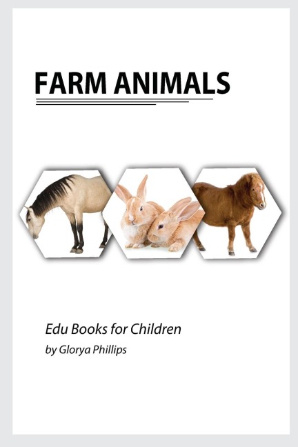 Farm Animals: Montessori real Farm Animals book, bits of intelligence for baby and toddler, childrens book, learning resources