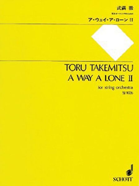 A Way a Lone II: For String Orchestra - Study Score