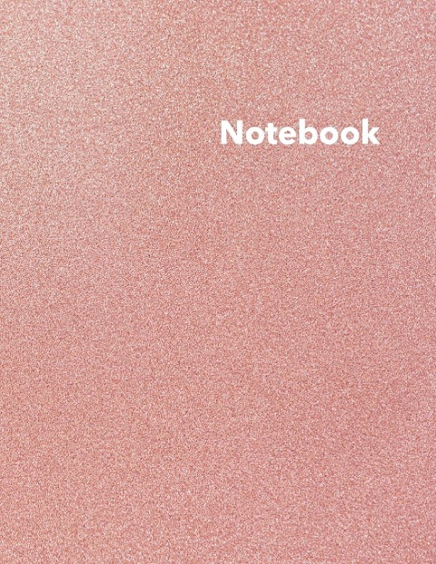 Dot Grid Notebook: Stylish Pink Glitter II Print Notebook, 120 Dotted Pages 8.5 x 11 inches Large Journal | Softcover Color Trends Collection