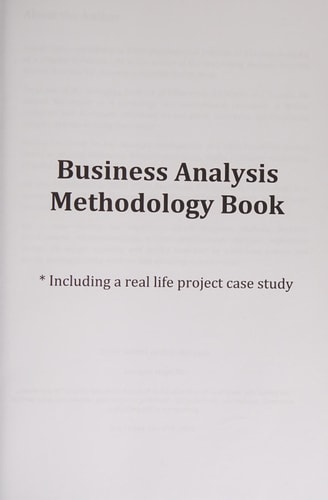Business Analysis Methodology Book